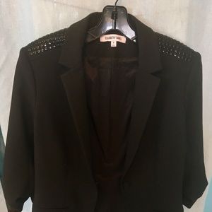 Elizabeth James Black Mia Nailhead Blazer Jacket